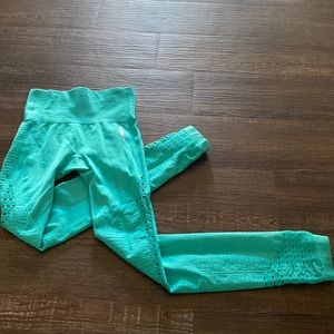 COPY - EUC teal Gymshark compression leggings XS